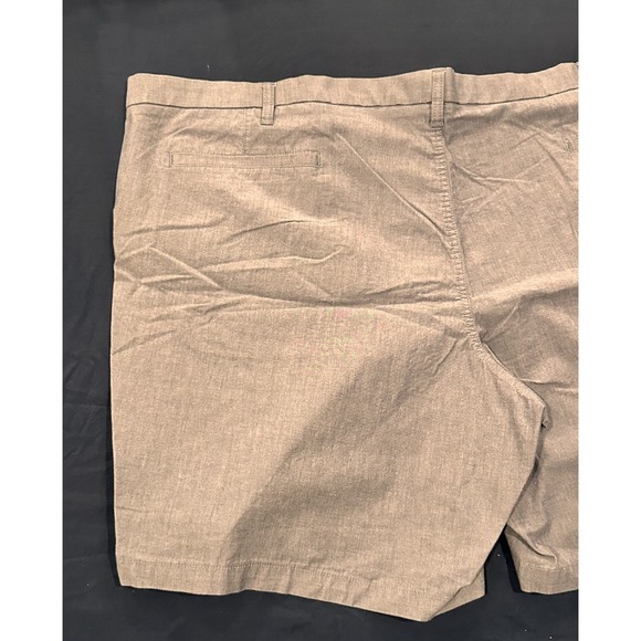 Dockers Mens Supreme Flex Grey Heathered Flat Front Shorts Size 54 Water Less - Picture 12 of 14